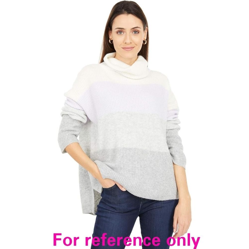 NWT|Splendid Lodge Grey Funnel Neck Sweater, SMALL - Picture 8 of 9